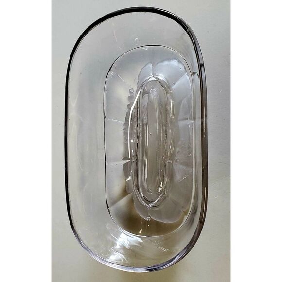 EAPG Frosted Lion Compote Base Gillinder & Sons Early American Pressed Glass - Picture 8 of 9